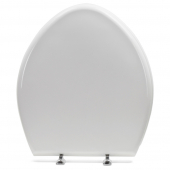 Bemis 1000CPT (White) Paramount Plastic Elongated/Round Toilet Seat w/ St. Steel Hinges, Extra Heavy-Duty (up to 1,000 lbs) Bemis